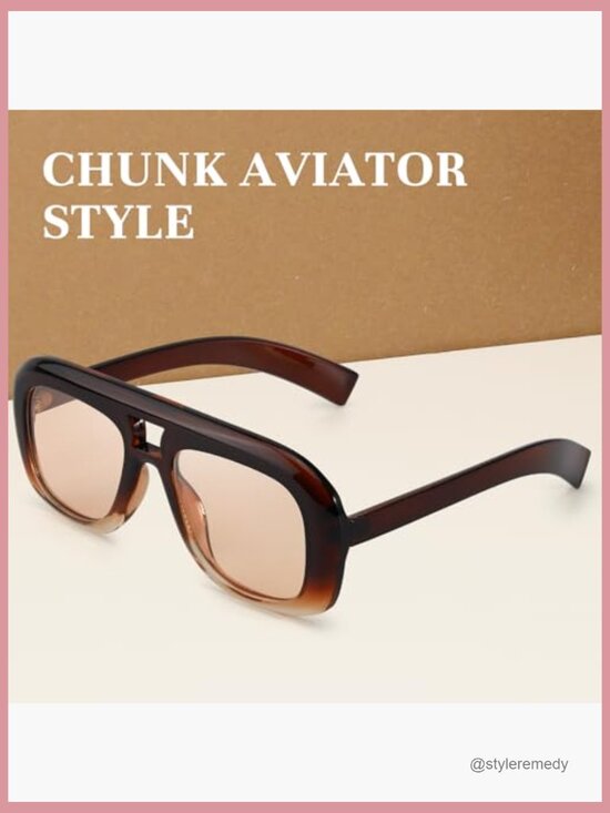 Oversized Aviator Sunglasses with UV Protection Polarized Lenses